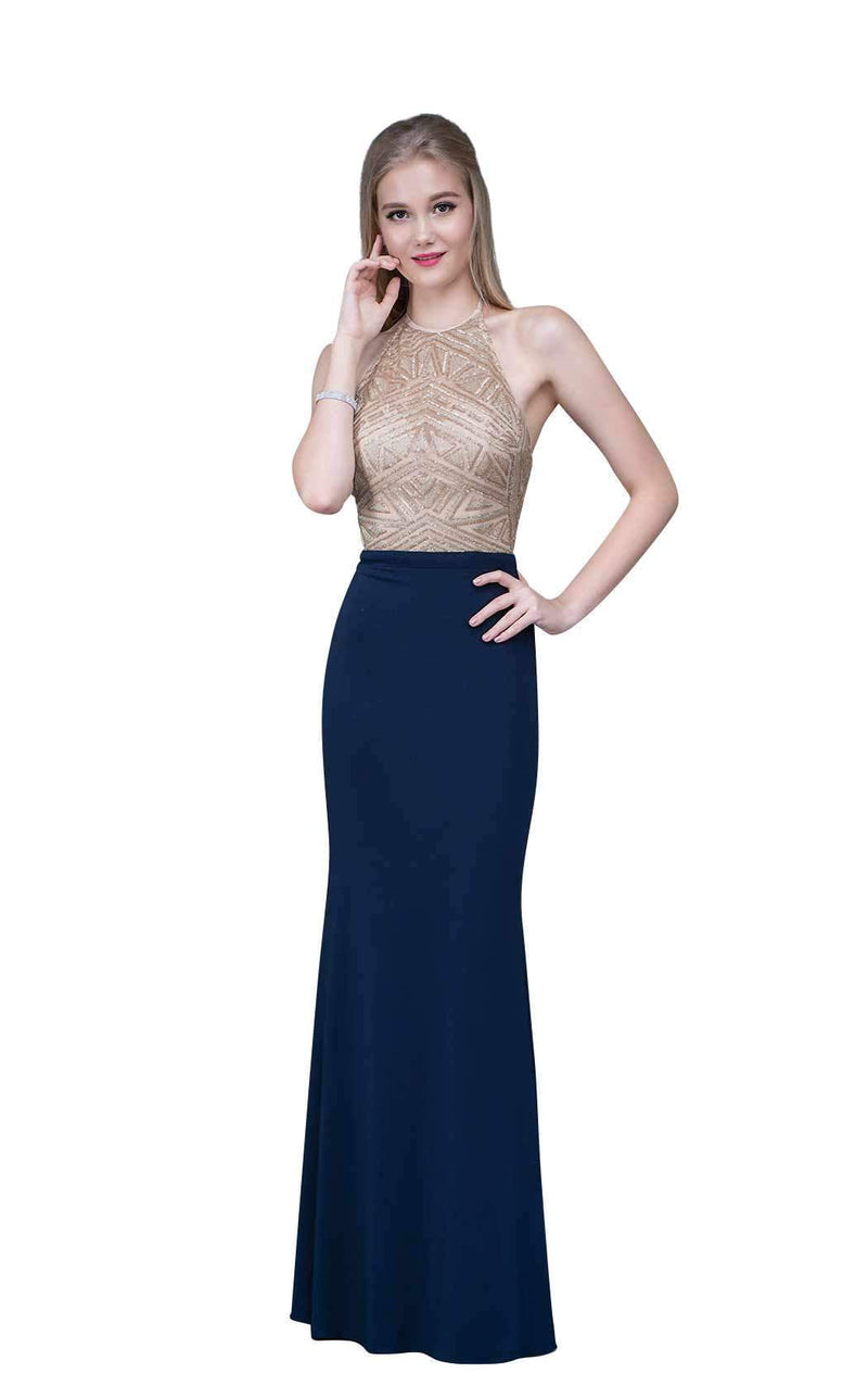 Nina Canacci 2126 Navy/Gold