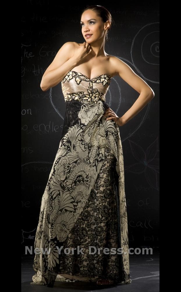 Mac Duggal 78209D Black/Champagne