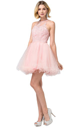 2 of 14 Dancing Queen 2156 Dress Blush