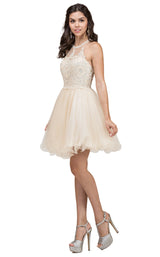 4 of 14 Dancing Queen 2156 Dress Champagne