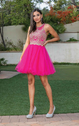 6 of 14 Dancing Queen 2156 Dress Fuchsia