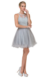 11 of 14 Dancing Queen 2156 Dress Silver