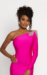 7 of 10 Johnathan Kayne 2224 Dress Hot-Pink