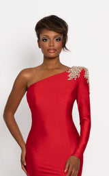 8 of 10 Johnathan Kayne 2224 Dress Red