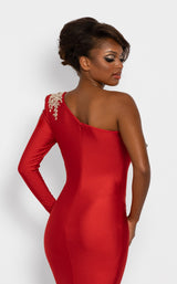 10 of 10 Johnathan Kayne 2224 Dress Red