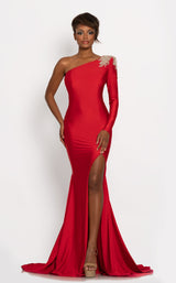 3 of 10 Johnathan Kayne 2224 Dress Red