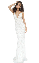 1 of 2 Jovani 2267 Off-White-Gold