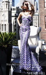 4 of 4 Sherri Hill 2813 Lilac