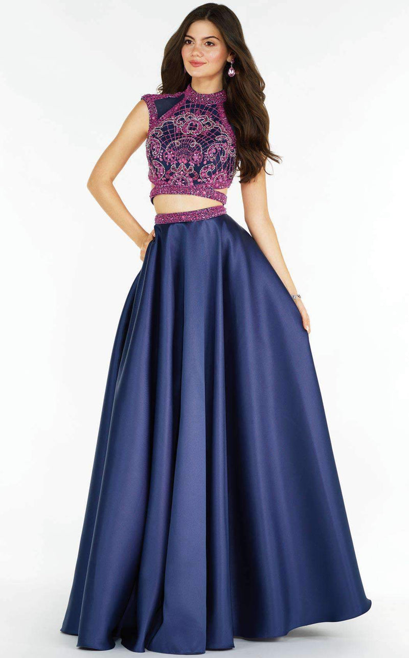 Alyce 6780 Navy/Fuchsia