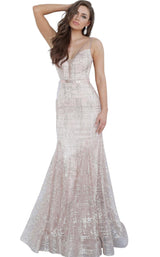 1 of 4 Jovani 2388 Champagne-Blush