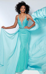 2 of 6 Johnathan Kayne 2400 Dress Sky-Blue