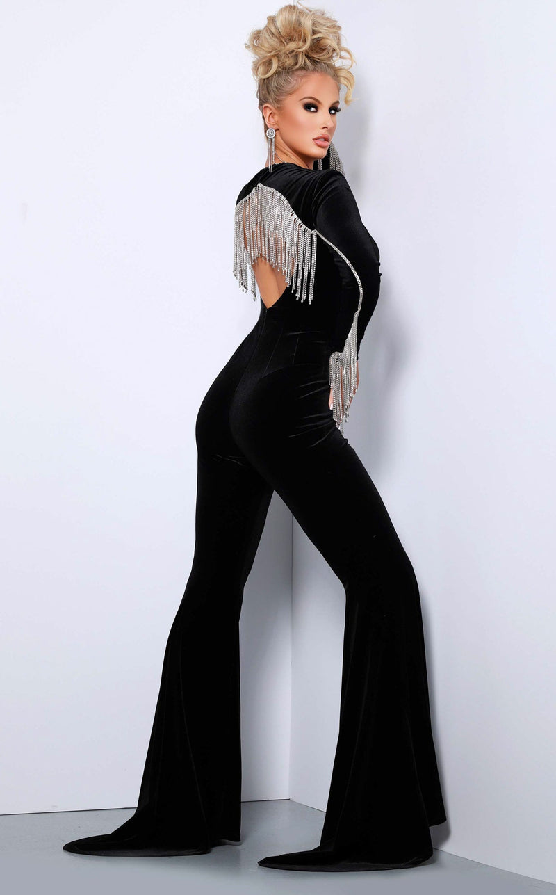 Johnathan Kayne 2419 Jumpsuit Black