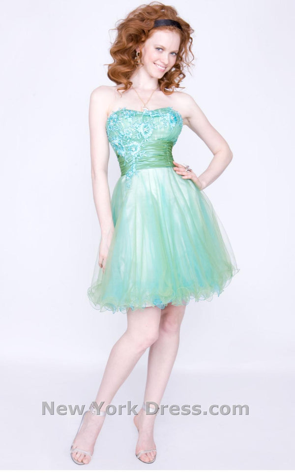 Jovani B14406 Blue/Green