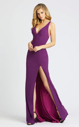 3 of 5 Mac Duggal 25846 Dress Aubergine