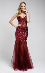 1 of 4 Glitz and Glam GG259 Burgundy