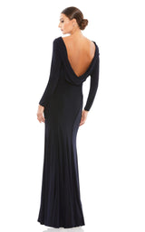 3 of 4 Mac Duggal 25929 Dress Navy