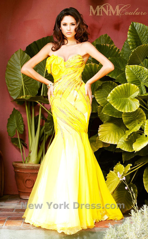 MNM Couture 9028 Yellow