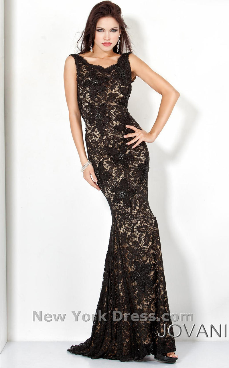 Jovani 71397 Black/Nude