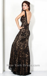 2 of 5 Jovani 71397 Black/Nude