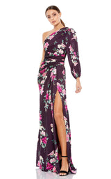 1 of 3 Mac Duggal 2634 Dress Plum-Floral