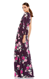 2 of 3 Mac Duggal 2634 Dress Plum-Floral