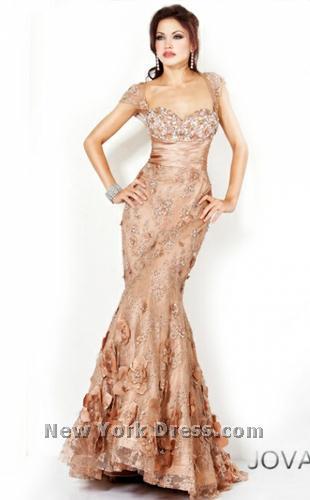 Jovani 9873 Dark Cafe