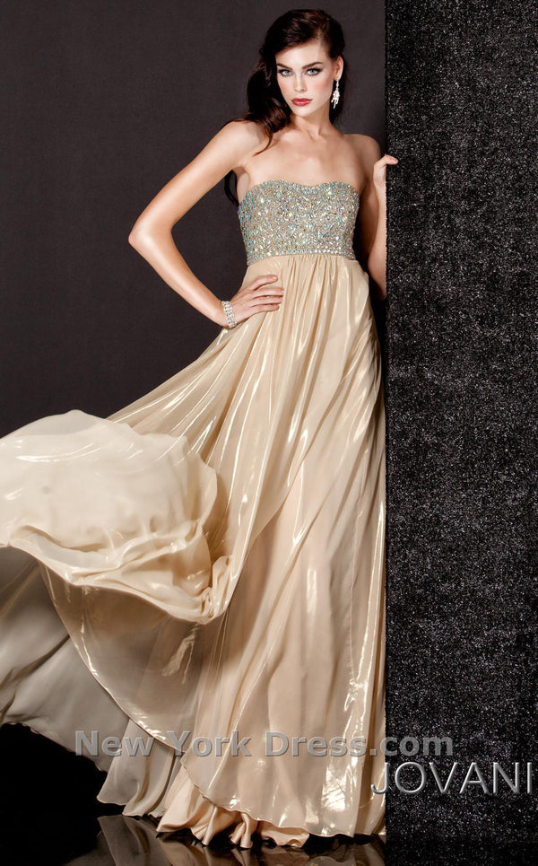 Jovani 5819 Light Gold