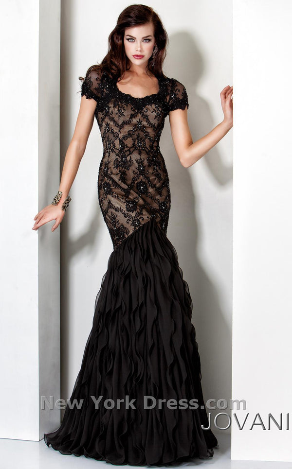 Jovani 4780 Black/Nude