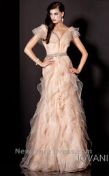 1 of 5 Jovani 4814 Creme Brulee