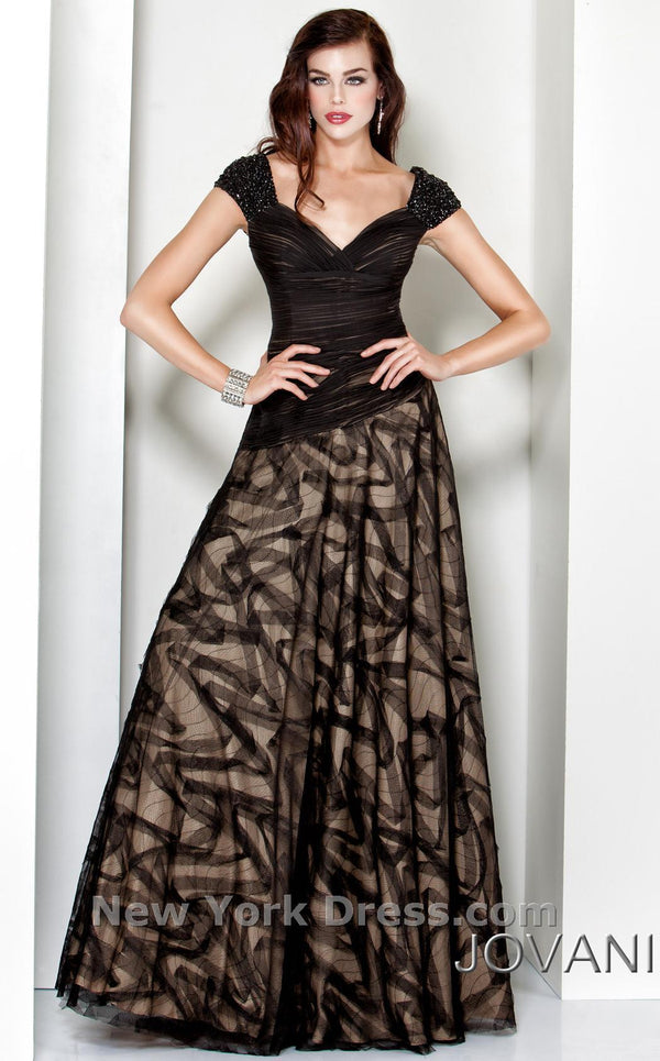 Jovani 4933 Black/Nude