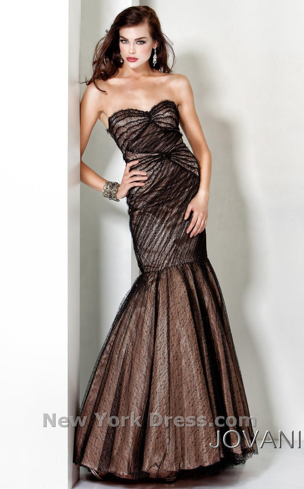 Jovani 4458 Black/Nude