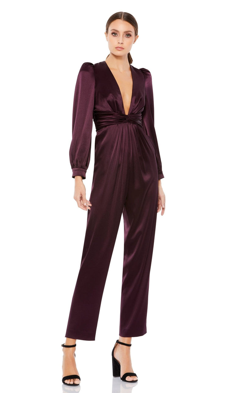 Mac Duggal 2647 Jumpsuit Plum