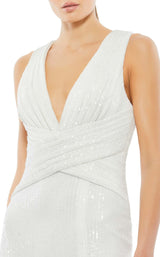 3 of 3 Mac Duggal 26598 Dress White