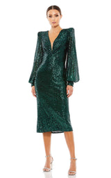 1 of 3 Mac Duggal 26866 Dress Black-Emerald