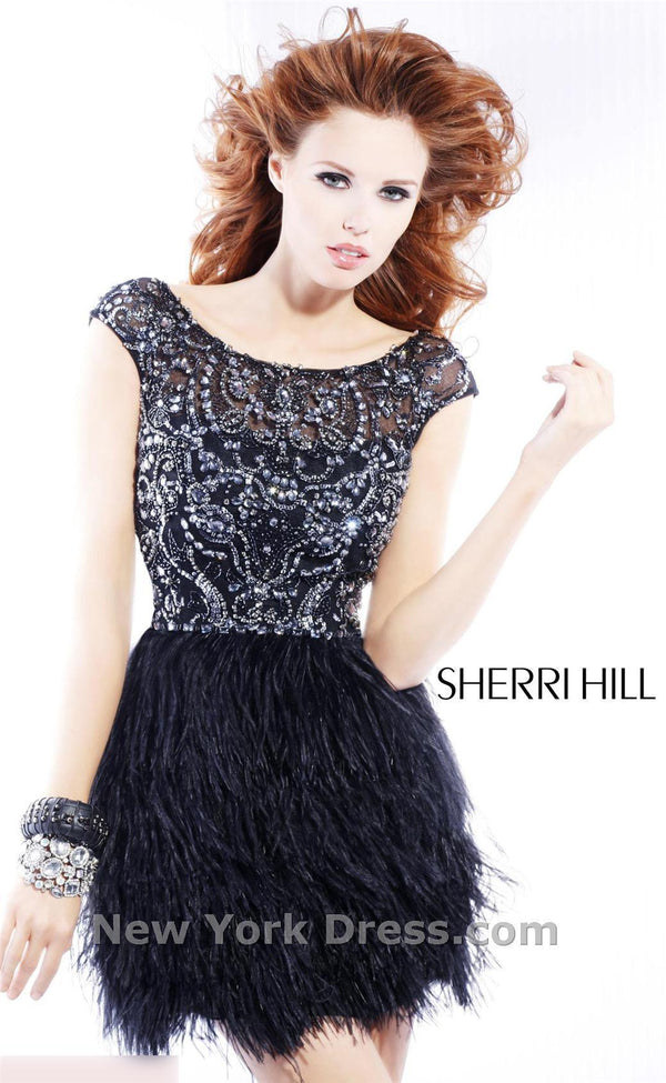 Sherri Hill 2947 Black/Gun Metal