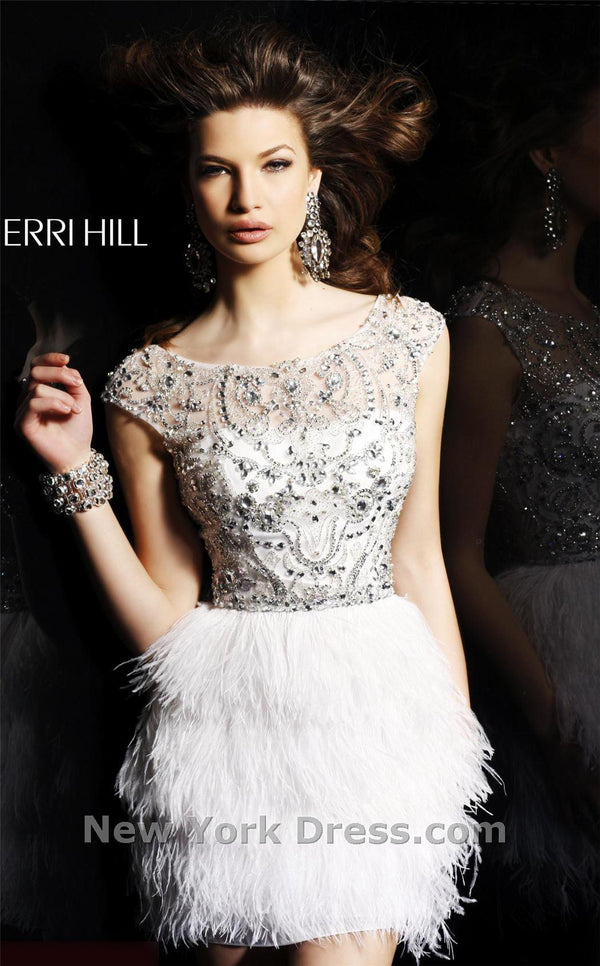 Sherri Hill 2947 White/Silver