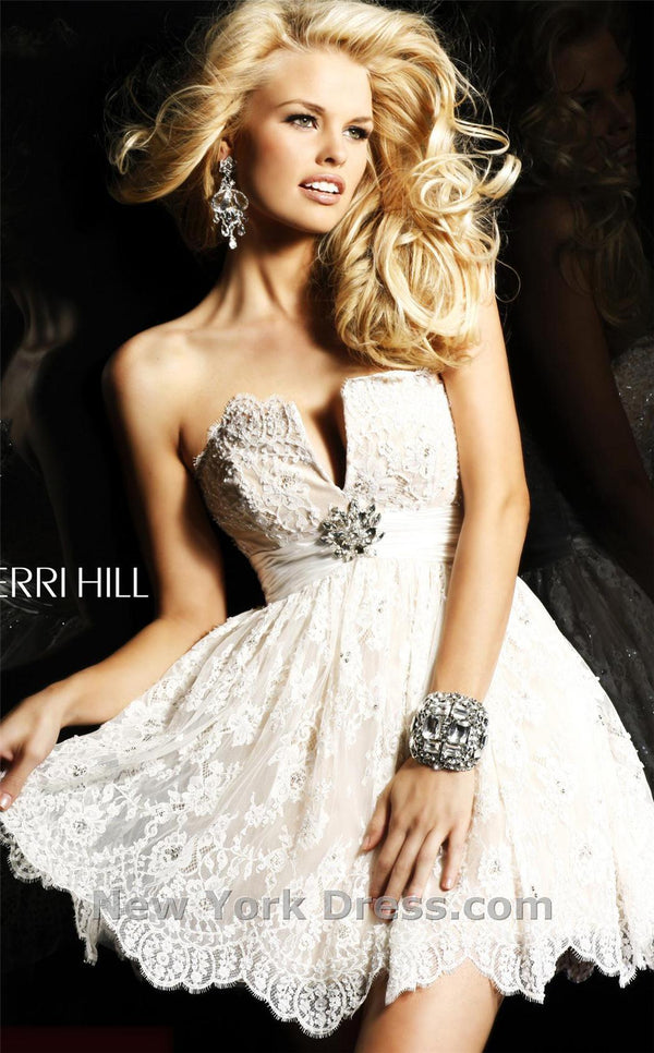 Sherri Hill 2954 Ivory/Nude