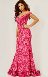 2 of 4 Jovani 08647 Fuchsia