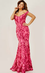 1 of 4 Jovani 08647 Fuchsia