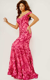 3 of 4 Jovani 08647 Fuchsia