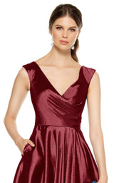 5 of 6 Alyce 27376 Dress Wine