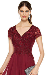 5 of 8 Alyce 27389 Dress Burgundy