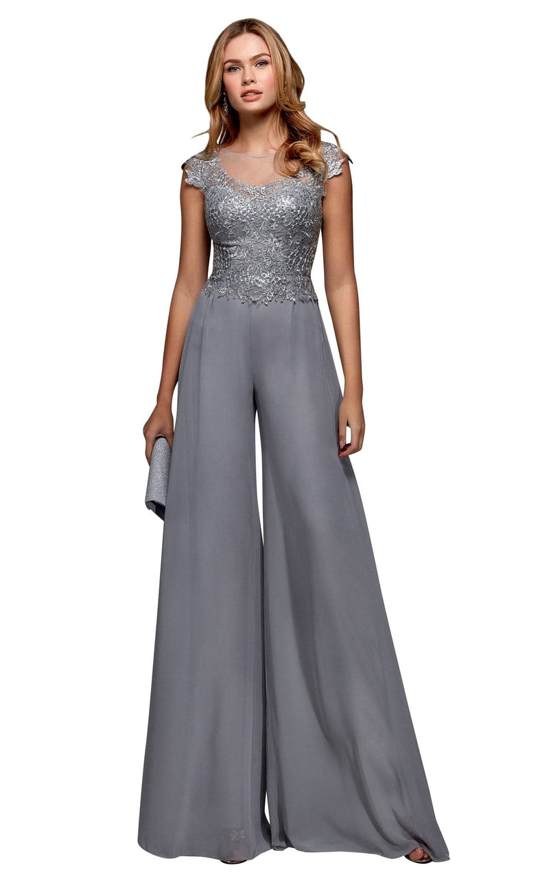 Alyce 27488 Jumpsuit Silver