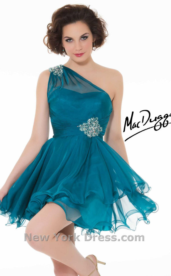 Mac Duggal 81703N Peacock