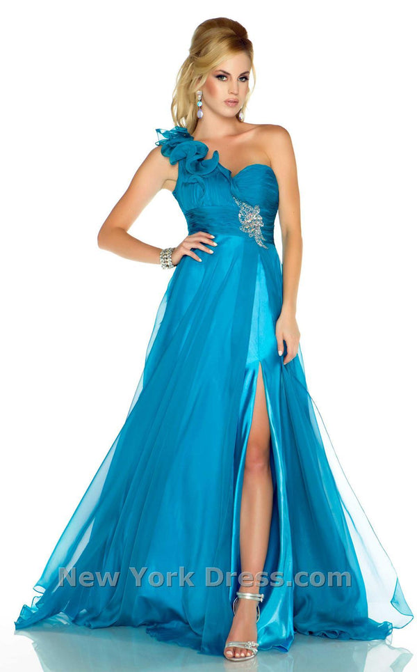 Mac Duggal 6225N Peacock