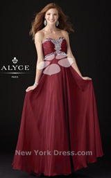 5 of 7 Alyce 6925 Cerise