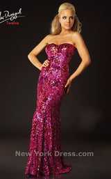 2 of 2 Mac Duggal 3544T Fuchsia