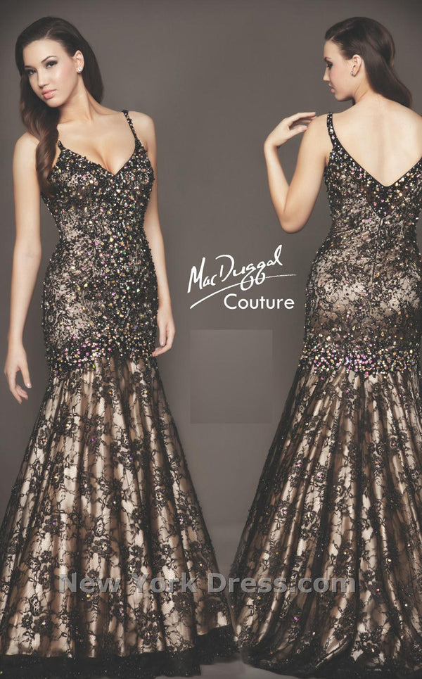 Mac Duggal 78541D Black/Nude