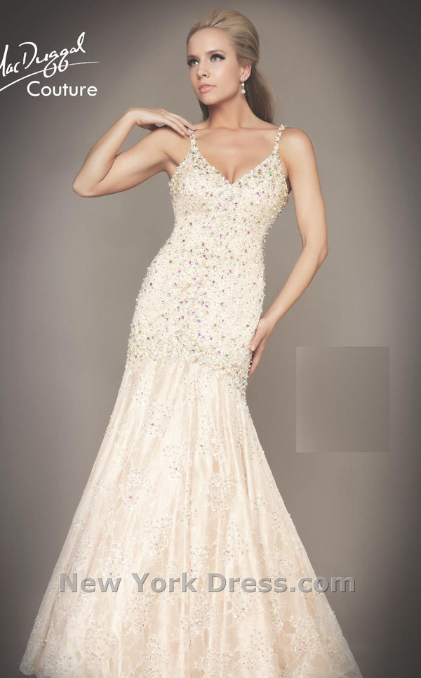 Mac Duggal 78541D Ivory/Nude