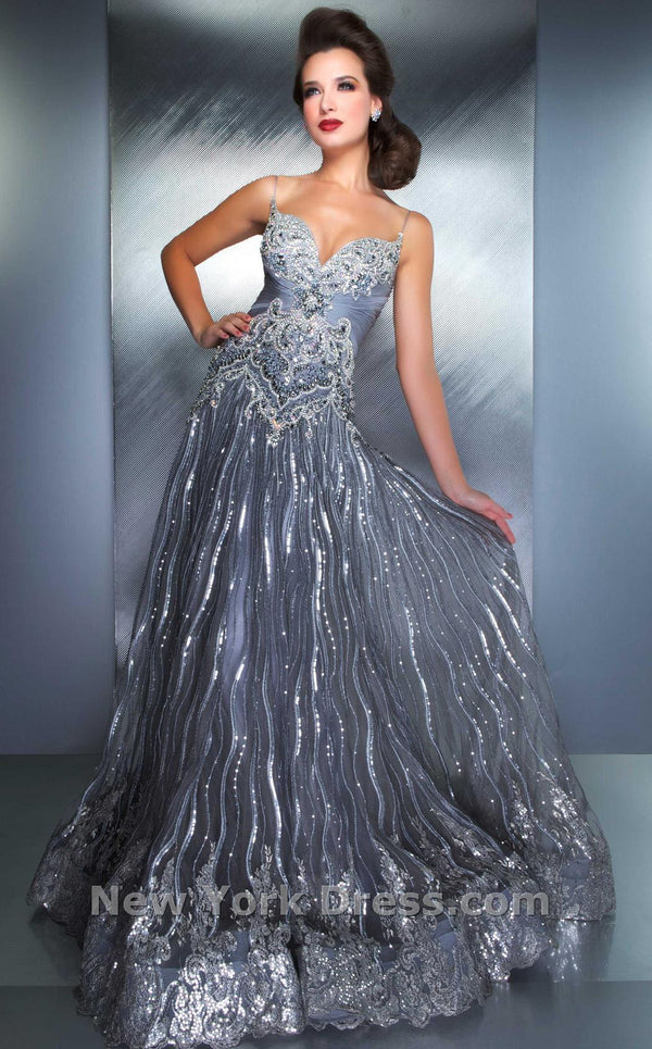 Mac Duggal 78713D Smoke